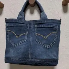 No.81リメイクデニムトートバッグ