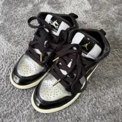 Air Jordan キッズシューズ ブラック/シルバー　18.5cm