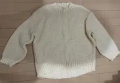 chocolat raffine アイボリー ニットセーター 長袖 フリーサイズ