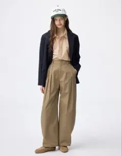 GU☆チノタックバレルパンツM／股下70㎝新品未使用