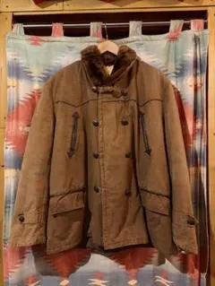 〜60s ユーロカナディアンコート sizeM〜L位 マッキーノコート ブラウン