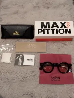 総額8万。MAX PITTION ラウンドサングラス　カラーレンズ。度無し。