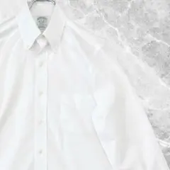 【希少✨】 ブルックスブラザーズ ミラノ 長袖ドレスシャツ 白 S相当 スーピマのサムネイル