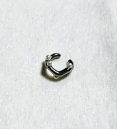 シルバー イヤーカフ パール付き