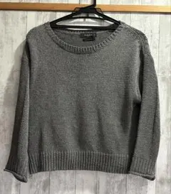 Demi-Luxe BEAMS 七分袖ニット グレーのサムネイル