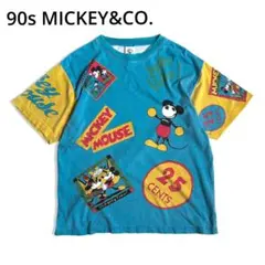 90s MICKEY&CO. キャラクターTシャツ