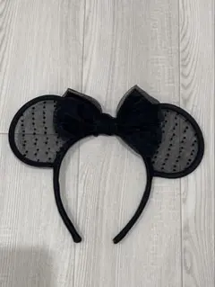 ミニー カチューシャ レース ドット ディズニー