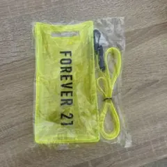 FOREVER 21 防水ケース ネオンイエロー
