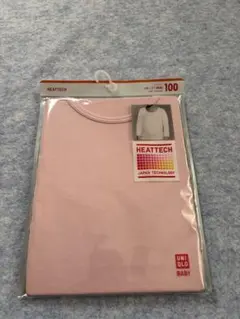 新品未開封UNIQLO HEATTECH キッズ肌着 100センチピンク