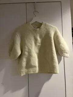 ZARA イエロー　半袖ニット