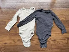 H&M 長袖ボディスーツ2枚セット 85サイズ