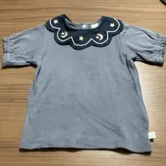 Cottoli 星と月刺繍 Tシャツ 95cm未満