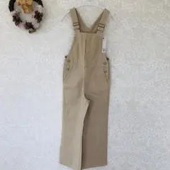 【新品】女の子　GU ベージュ オーバーオール サロペット　M