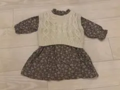 まとめ買い値引きあり！【セット】petit main　レースニット花柄ワンピース