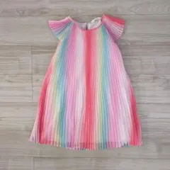 Ｈ&M カラフルプリーツノースリーブワンピース 8-9Y