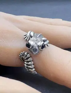 【新品】トカゲ 爬虫類 リング