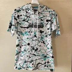 【ビーワンソウル】 パーカー ペンキ ペイント柄 Sのサムネイル