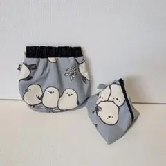 シマエナガ テトラポーチ&バネ口ポーチ①