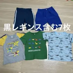 新品含む美品　半袖　Tシャツ　3枚　レギンス　ズボン 4枚　黒　青　ブラック