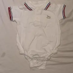 Cottoli ベビー ポロ　ロンパース ホワイト