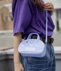 PUMA/プーマ UNISEX マイクログリップバッグ ハンドバッグ パープル