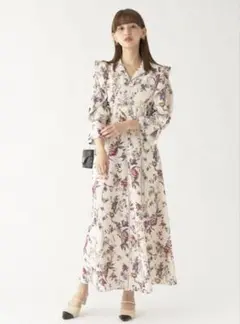 snidel ビスチェライクプリントワンピース