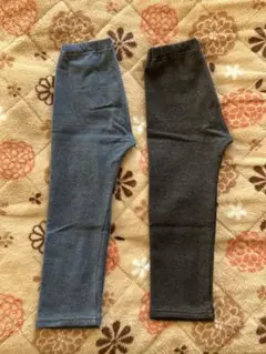 無印良品 おなかすっぽり 裏フリースパンツ 100cm 2枚セット