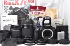 ✨美品 ほぼ未使用✨Canon EOS Kiss X7i ダブルレンズセット キヤノン Canon EOS kiss X7 ダブルレンズセット デジタル 一眼