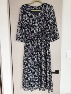 ANGELIEBE フラワープリント マタニティワンピース 産前産後