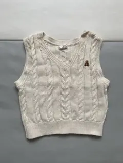 baby GAP ケーブルニットベビーベスト 6-12ヶ月
