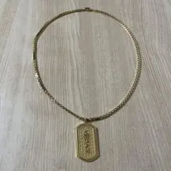 VERSACE ヴェルサーチ ドットタグ ゴールド ネックレス