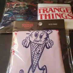 3coins スリコ ストレンジャーシングス エコバッグ 3種セット