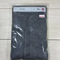 UNIQLO ヘンリーネックTシャツ XL ダークグレー