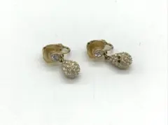 スワロフスキー Swarovski クリスタル パヴェ イヤリング ゴールド系