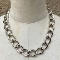 SILVER925 BIG MANTEL NECKLACE/シルバー/ネックレス