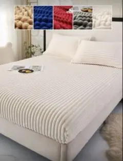 SHEIN ボックスシーツカバー マットカバー 150cm×200cm ホワイト