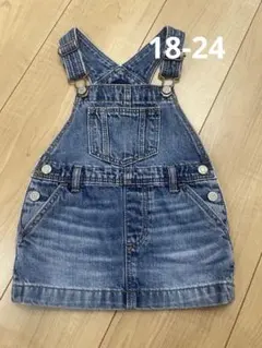 ベイビーギャップ　babygap 18-24 デニム　ジャンパースカート