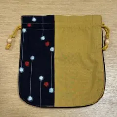 絣　ハンドメイド巾着