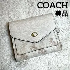 COACHパスキアコラボホワイト白二つ折り財布スナップウォレット新品未使用品 コーチパスキアコラボホワイト白.二つ折り財布スナップウォレット新品