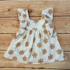 ZARA ノースリーブ トップス 花柄 100 110のサムネイル
