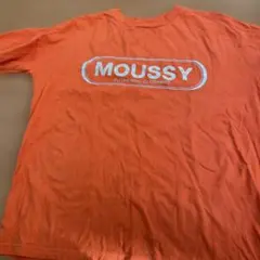 MOUSSY オレンジ 半袖Tシャツ