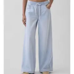 ミッドライズ ウルトラソフト イージーウエスト バギーデニム XXS