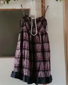 LD prime エルディープライム チェックワンピース
