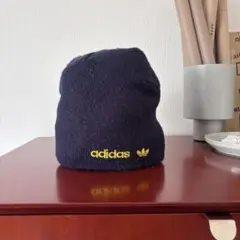 90s adidas navy archive beanie ニット帽 BS98
