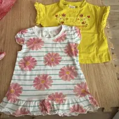 BREEZE 他 半袖Tシャツ 2枚セット 95cm 女の子　黄　花のサムネイル