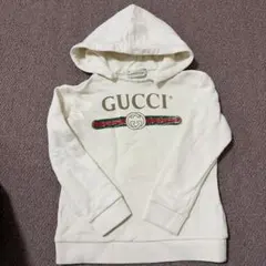 GUCCI グリッター ロゴ パーカー ホワイト GUCCI インターロッキングG ロゴ プリント パーカー ホワイト S - メルカリ