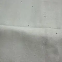 naniiro 綿麻ヘリンボン　アルファベット柄　ホワイトクォーツ