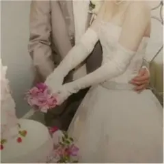 美品☆結婚式 トリートドレッシング   ロンググローブ