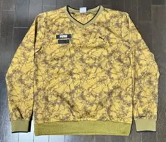 PUMA マーブル模様 Vネック ゴルフウエア