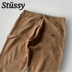 超希少 STUSSY ウォッシュド キャンバス ワーク ペインター パンツ